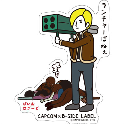 CAPCOM×B-SIDE LABEL ステッカー バイオハザード レオン[B-SIDE LABEL