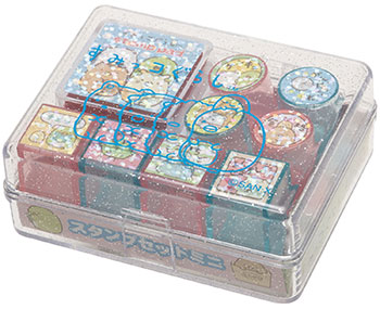 すみっコぐらし スタンプセットミニ レッド＆ブルー[サンエックス 