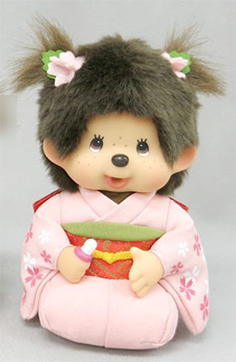 キャラクターグッズ モンチッチ ベビチッチ 着物サクラ 正座