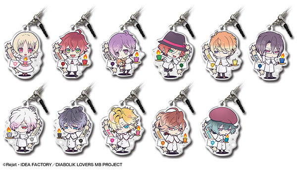 【新品、本物、当店在庫だから安心】 DIABOLIK LOVERS MORE，BLOOD」トレーディングアクリルイヤホン ストラップ
