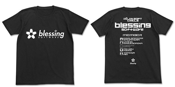 冴えない彼女の育てかた blessing software Tシャツ/ブラック-M（再販