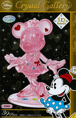 立体パズル クリスタルギャラリー ミニーマウスクラシック ピンク[ハナヤマ]《在庫切れ》
