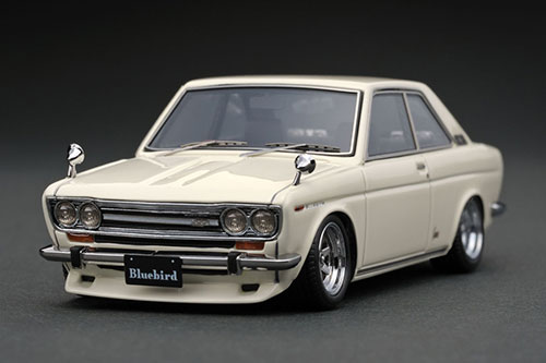 1/43 Datsun Bluebird Coupe (KP510) White  ※RonshanType-Wheel[イグニッションモデル]《在庫切れ》