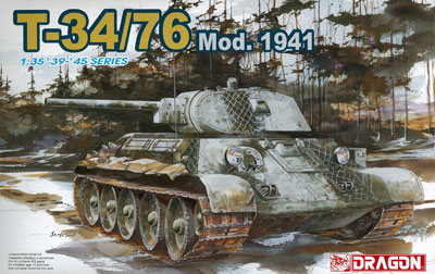 1/35 WW.II ソビエト軍 T-34/76 1941年型 プラモデル（再販）[ドラゴンモデル]《在庫切れ》