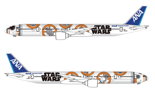 NH20104 1/200 ANA B777-300ER JA789A BB-8 ANA JET STAR WARS特別塗装