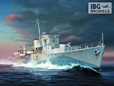 【中古】1/700 英ハントII級護衛駆逐艦・スラザック・ポーランド海軍1943年 プラモデル[IBG]