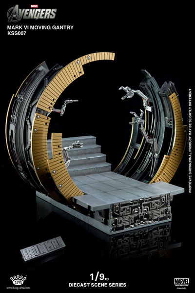 1/9 ダイキャスト シーン シリーズ アベンジャーズ ムービング ガントリー for アイアンマン Mark6[キングアーツ]【送料無料】《在庫切れ》