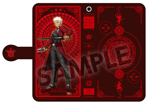セット FGO きゃらぱす アーチャー エミヤ 手帳型スマホケース Fate/Grand Order 手帳型スマートフォンケース アーチャー/エミヤ