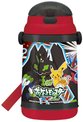 ポケットモンスターXY＆Z SSH4C プッシュオープン式保冷シリコンストローボトル[スケーター]《在庫切れ》