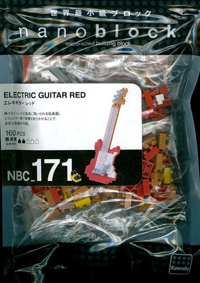 ナノブロック NBC_171 エレキギター レッド[カワダ]《在庫切れ》