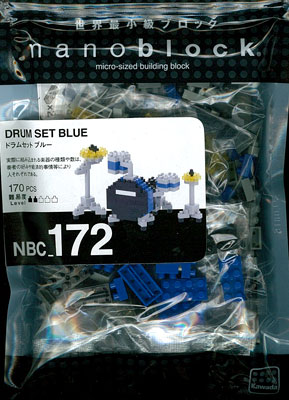 ナノブロック NBC_172 ドラムセット ブルー[カワダ]《在庫切れ》