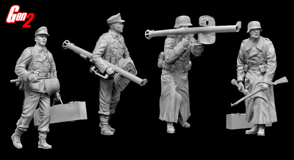 1/35 WW.II ドイツ軍 対戦車兵 w/パンツァーシュレック プラモデル