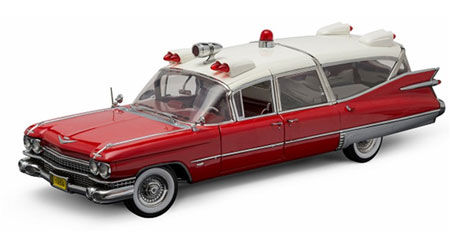 Precision Collection - 1/18 1959 Cadillac Ambulance - Red and