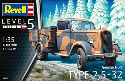 1/35 ドイツ オペル Typ2，5-32型トラック プラモデル[ドイツレベル