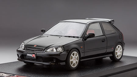 1/43 ホンダ シビック タイプR (EK9) カーボンボンネット (カスタムカラーバージョン) スターライトブラック・パール[MARK43]《在庫切れ》