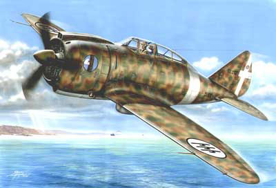 1/72 伊レジアーネRe2000ファルコ戦闘機 プラモデル[スペシャルホビー