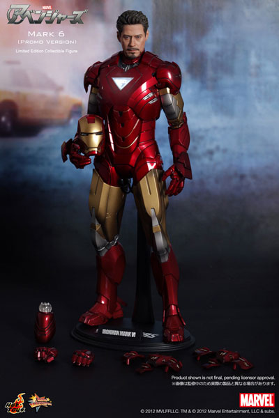 【中古】(本体B+/箱B)ムービー・マスターピース アベンジャーズ 1/6スケールフィギュア アイアンマン・マーク6 プロモ版 （トイサピエンス限定）[ホットトイズ]《発売済・在庫品》
