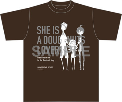 物語〉シリーズ セカンドシーズン A DOUGHNUTS LOVER Tシャツ リメイク 