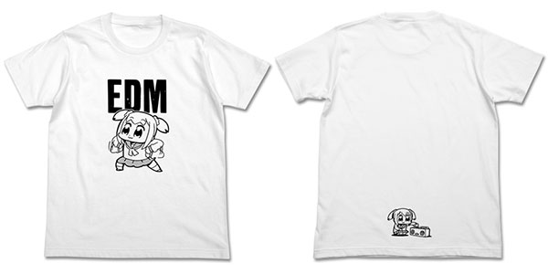 ポプテピピックEDM Tシャツ/ホワイト-S[コスパ]