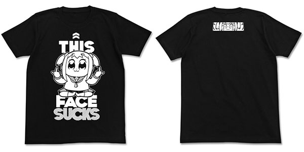 ポプテピピックSUCKS Tシャツ/ブラック-S[コスパ]