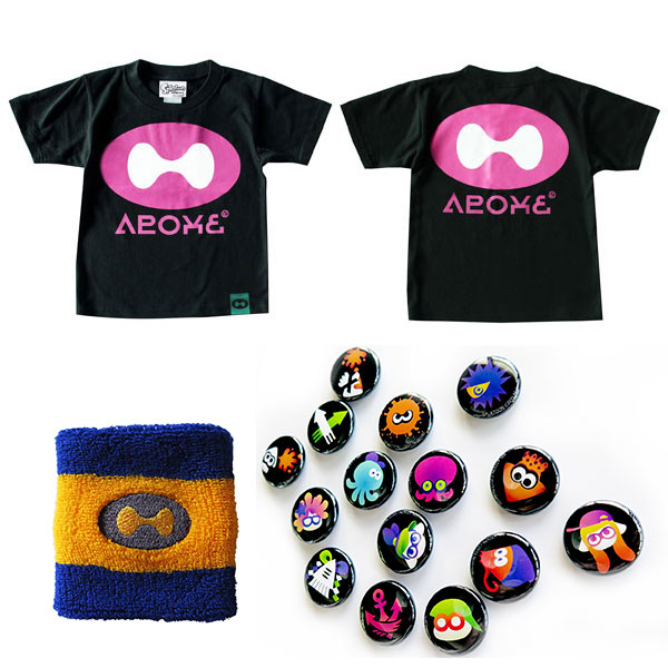 特典】スプラトゥーン イカノメTシャツ ブラック 子供用 110