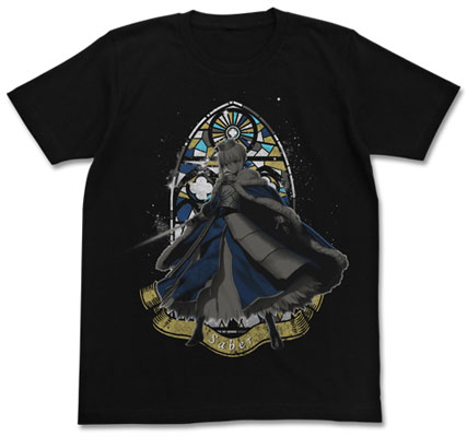Fate/Grand Order アルトリア・ペンドラゴンTシャツ/ブラック-M[コスパ]