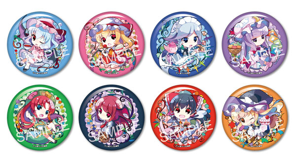 波天宮 東方Project トレーディング缶バッジ 紅魔館でお茶会編 8個入りBOX[サーファーズパラダイス]《在庫切れ》