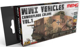 WWI車両 迷彩カラー Vol. 1 独軍[MENG Model/AKインタラクティブ]《在庫切れ》