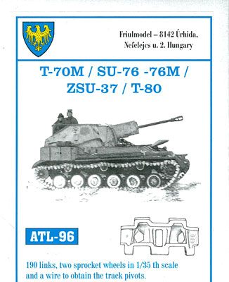 1/35スケール 金属製可動履帯シリーズ SU-76/T-30/T-40/T-60 T-70 K-61(LUG)[フリウルモデル]《在庫切れ》