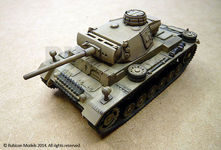 1/56 WWII ドイツ軍 III号戦車 (J/M/N型) プラモデル[RUBICON MODELS