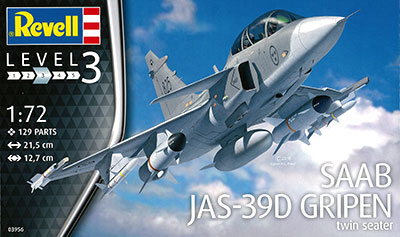 1/72 サーブ JAS-39D グリペン 複座 プラモデル[ドイツレベル]《在庫切れ》