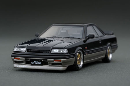 ★ニッサン スカイライン GTS-R★R31★ブラック/ガンメタリック★1/43 1/43 Nissan Skyline GTS-R (R31) Black / Gun Metallic※BB-Wheel