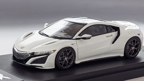 1/43 NSX ホンダコムテック特注　130Rホワイト　400台限定 ホンダコムテック NSX 130Rホワイトスペシャル ミニカー カラー