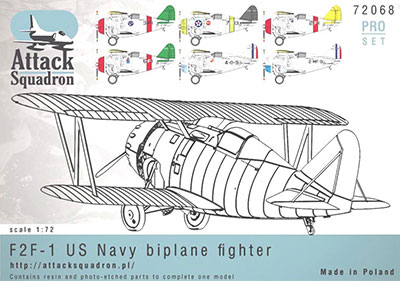 1/72 グラマンF2F-1 レジンフルキット (w/エッチングパーツとデカール)[Arma Hobby]《在庫切れ》