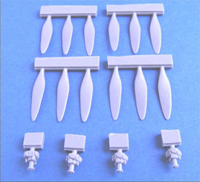 1/72 サンダーランドMk.I プロペラセット (イタレリ用) レジンパーツ（再販）[パブラモデルズ]《在庫切れ》