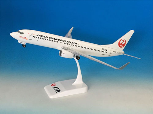 デスクトップモデル 1/130 JAPAN TRANSOCEAN AIR 737-800W JA01RK[エバーライズ]《在庫切れ》
