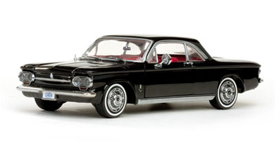 1/18 シボレー コルベア クーペ 1963 Tuxedo ブラック（再販）[サン