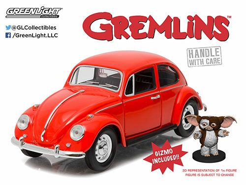 1/24 Gremlins (1984) - 1967 Volkswagen Beetle with Gizmo Figure 