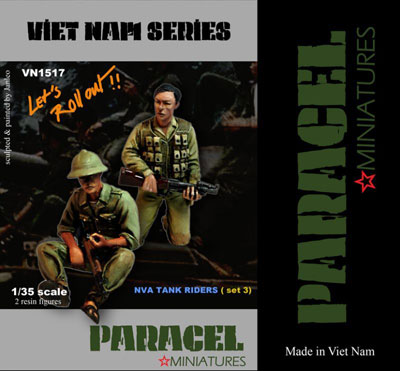 1/35 北ベトナム軍 戦車跨乗兵セット3(2体セット)[Paracel