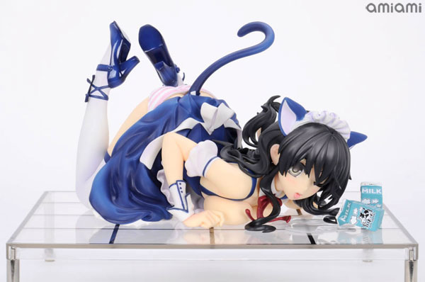 【中古】ネイティブクリエイターズコレクション CAT LAP MILK Limited ver. 1/7 完成品フィギュア(ワンダーフェスティバル2016[夏]、ネイティブオンラインショップ限定)[ネイティブ]