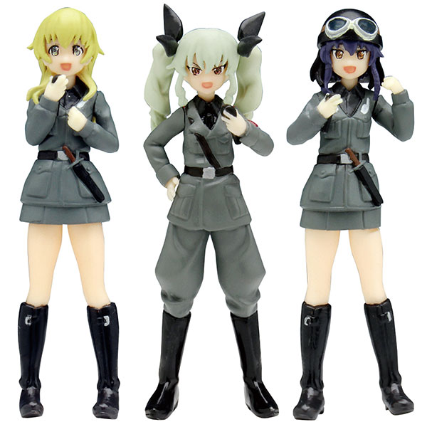 1 35 ガールズ パンツァー アンツィオ高校フィギュアセット マカロニ作戦です 未塗装キット 再販 プラッツ 在庫切れ