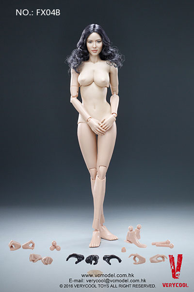 1/6 女性素体 Ver.3.0 カーリーヘア アジア女性ヘッド付[Very Cool]《在庫切れ》