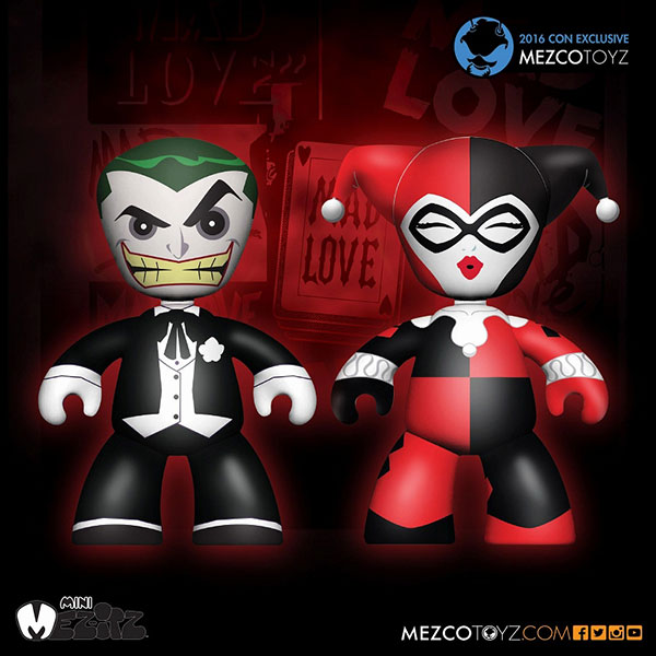 2インチ メズイッツ ミニ/ DCコミックス: コンベンション限定 マッドラブ ジョーカー＆ハーレイ・クイン 2PK[メズコ]《在庫切れ》