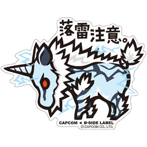 CAPCOM×B-SIDE LABELステッカー モンスターハンター 落雷注意｡[B-SIDE LABEL]《在庫切れ》