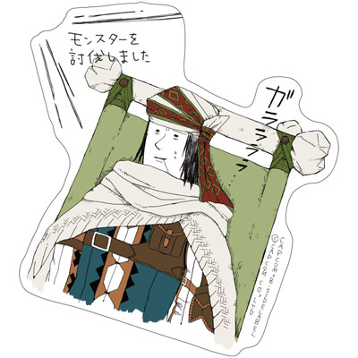 CAPCOM×B-SIDE LABELステッカー モンスターハンタークロス 間に合わず[B-SIDE LABEL]《在庫切れ》