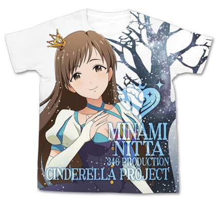 アイドルマスター シンデレラガールズ(アニメ) マイファーストスター！！新田美波フルグラフィックTシャツ/ホワイト-S[コスパ]《在庫切れ》