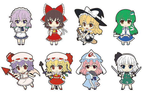 品質検査済 ねんどろいどぷらす 東方 トレーディングラバーストラップ ストラップ
