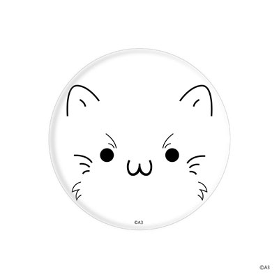 缶バッジ「にゃんバッジ」08/シロ[A3]《在庫切れ》