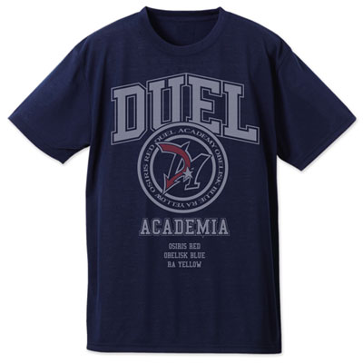 遊☆戯☆王デュエルモンスターズGX デュエルアカデミア ドライTシャツ/ネイビー-XL[コスパ]《在庫切れ》