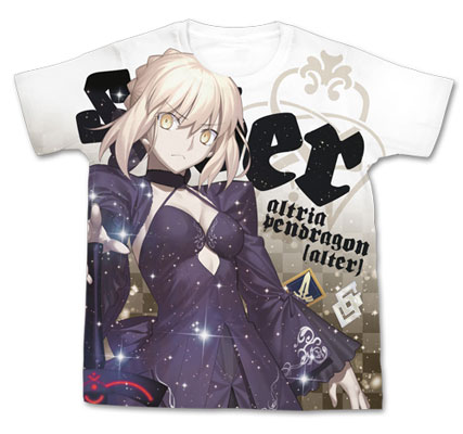 Fate/Grand Order アルトリア・ペンドラゴン[オルタ] フルグラフィックTシャツ/ホワイト-L[コスパ]